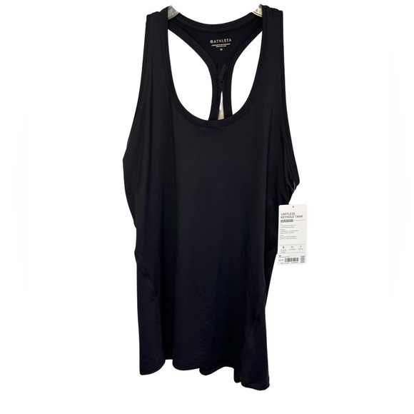 Athleta NWT Black Limitless Keyhole Tank Top Medium - Picture 2 of 10